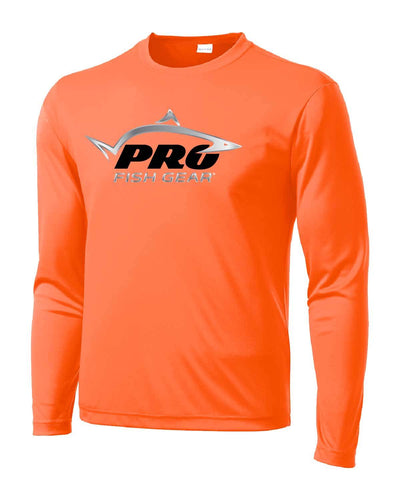Pro Fish Gear Long Sleeve Shirt - Blaze Orange Shirts Pro Fish Gear 