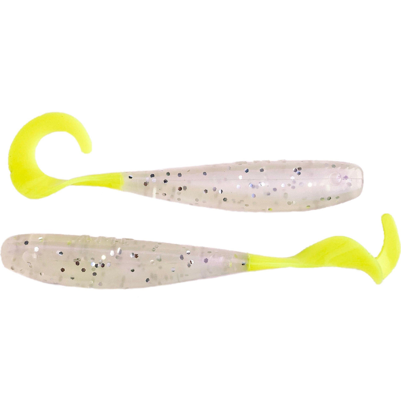 A.M. Fishing - Garlic Infused Soft Plastics A.M. Fishing 4in - 8pk Pearltreuse 