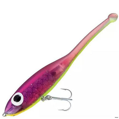 Paul Brown's Devil Suspending Twitchbait Lure Mirrolure Purple Chartreuse Belly 