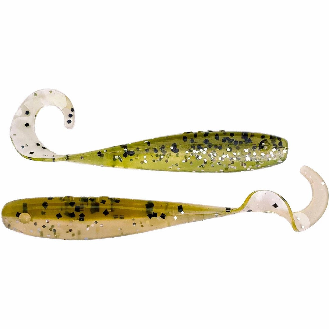 amoebic am4 fishing lures JOEBAGGS Swarter 7" Chartreuse GREEN White / 1 1/2 oz These are designed with thru AM LURES - 3" -