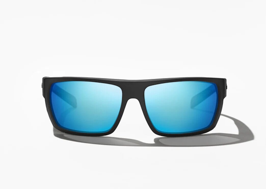 Bajio Sunglasses - Glass Lenses Apparel Bajio Sunglasses Palometa Black Matte Blue Mirror