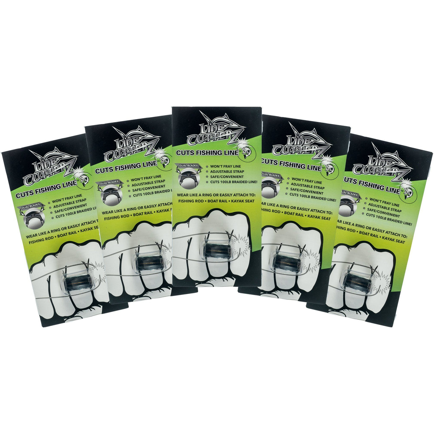 5 Pack Line Cutterz™ Rings - Black