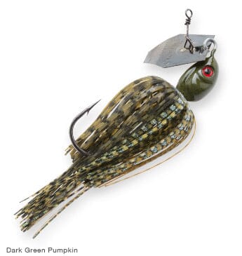 Z-Man Project Z ChatterBait Lure Z-Man Fishing Products 3/8oz Dark Green Pumpkin 