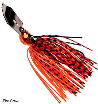 Z-Man - CrossEyeZ ChatterBait Lure Z-Man Fishing Products 3/8oz Fire Craw 