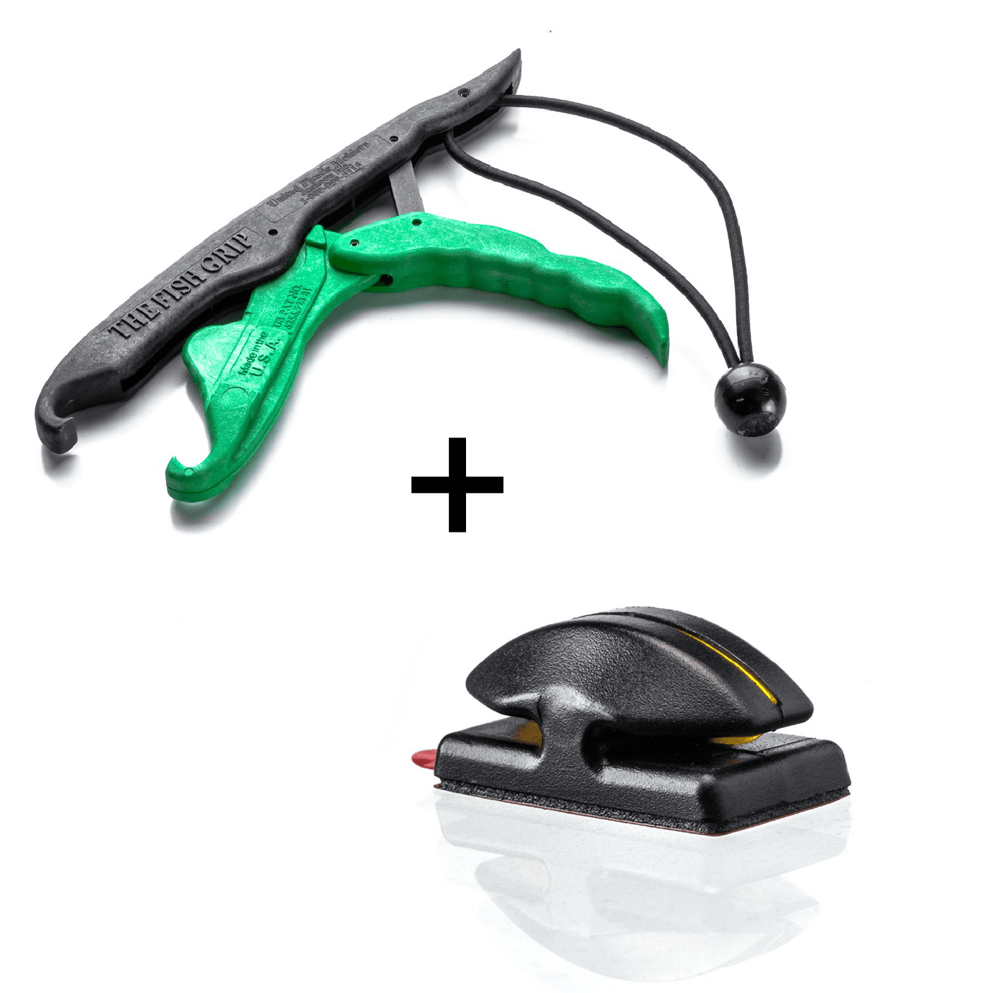 COMBO DEAL - "Limited Edition" Line Cutterz Flat Mount + Lunker Tamers by The Fish Grip Combo Cutter Line Cutterz Black/Green 