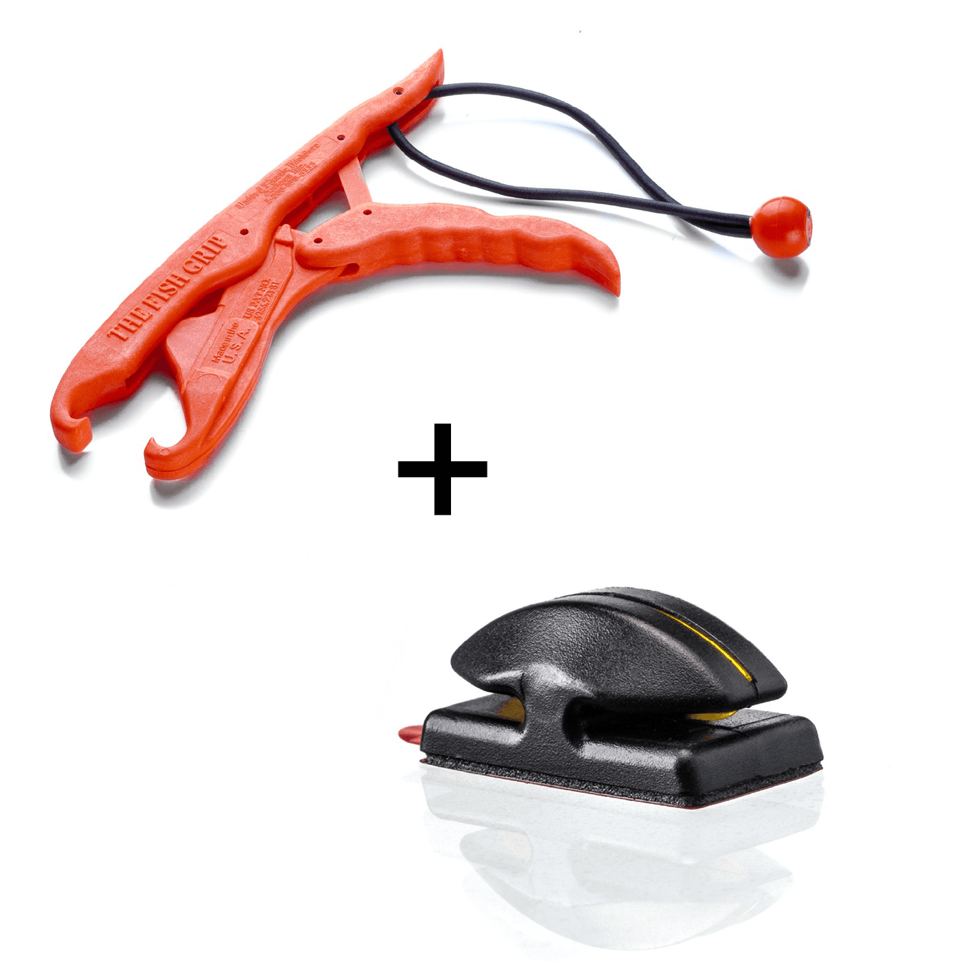 COMBO DEAL - "Limited Edition" Line Cutterz Flat Mount + Lunker Tamers by The Fish Grip Combo Cutter Line Cutterz Blaze Orange 
