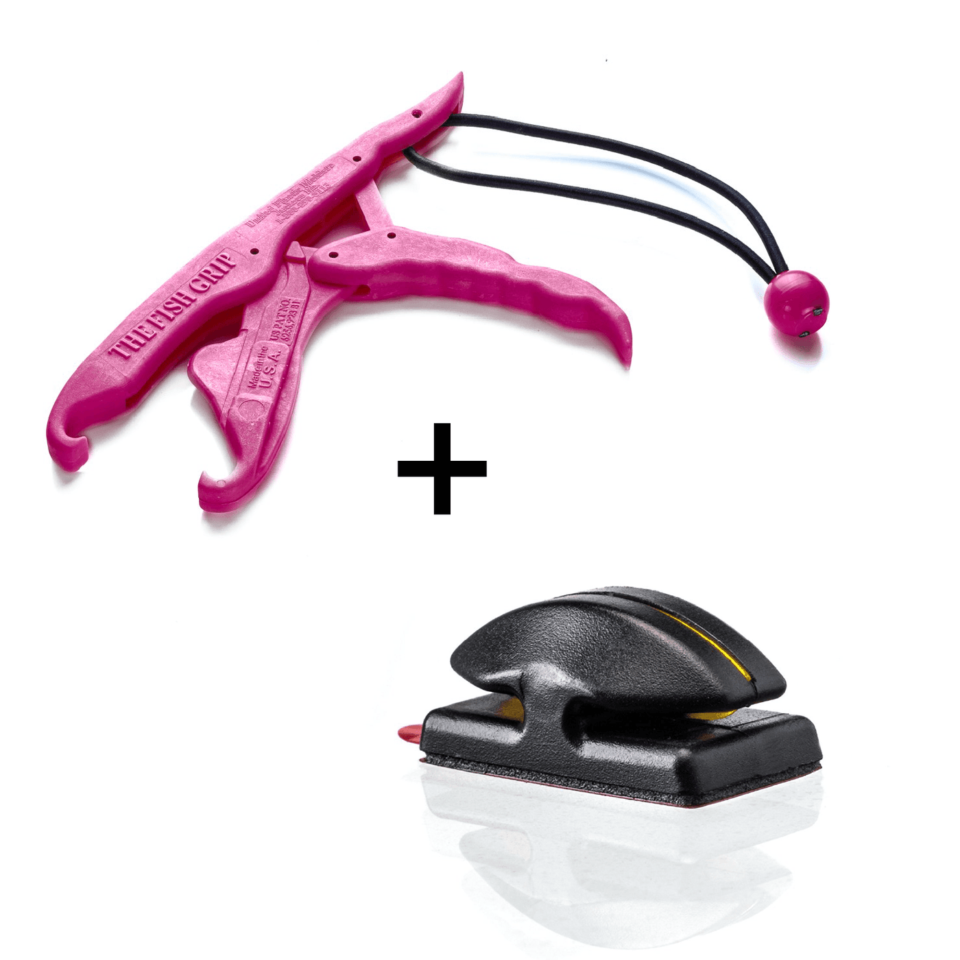 COMBO DEAL - "Limited Edition" Line Cutterz Flat Mount + Lunker Tamers by The Fish Grip Combo Cutter Line Cutterz Pink 