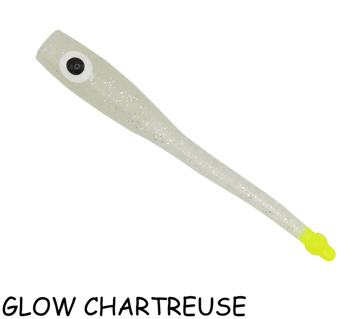 Brown Lures - Devil Eye - 6pk Brown Lures Glow Chartreuse 