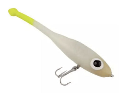 Paul Brown's Devil Suspending Twitchbait Lure Mirrolure Glow Chartreuse Tail 