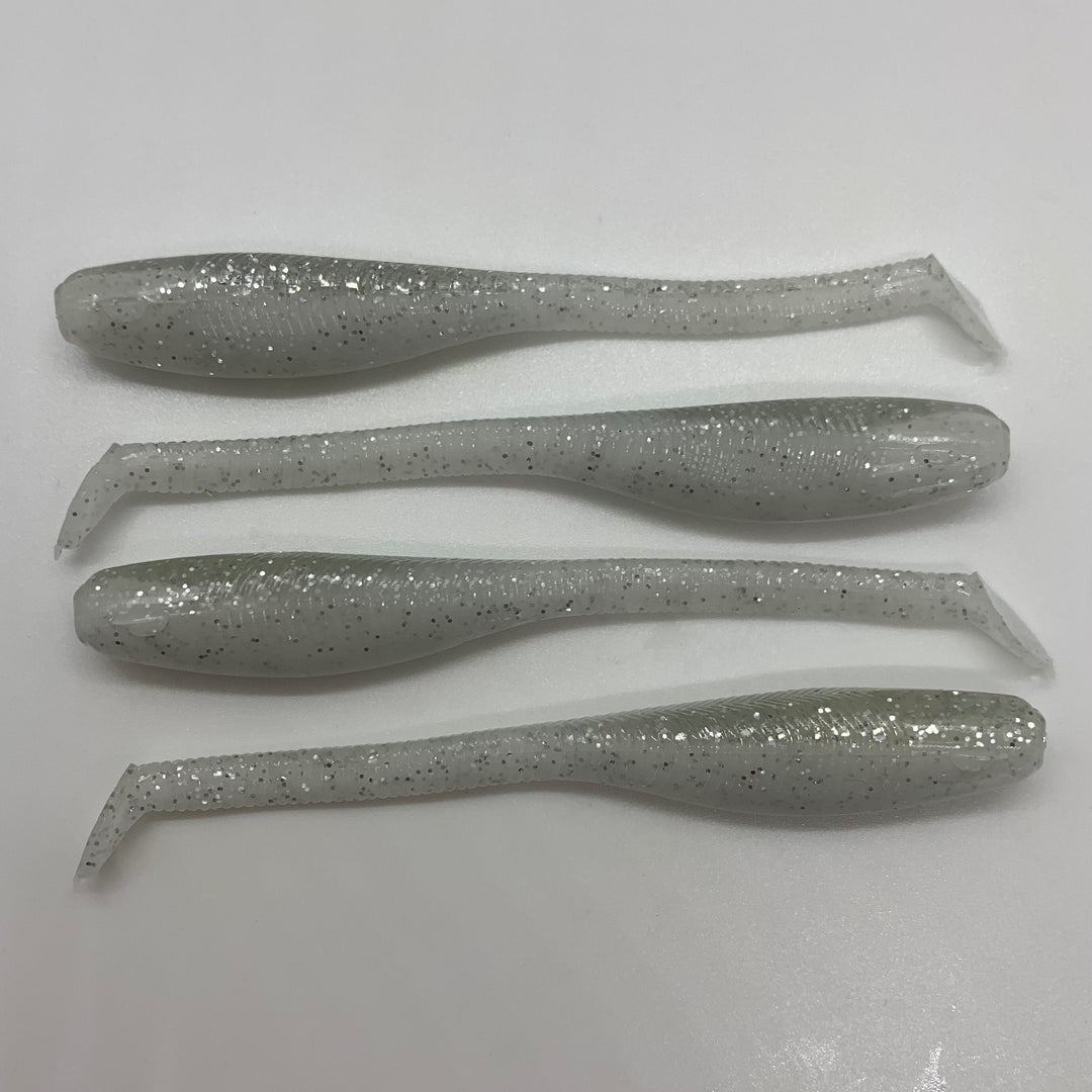 Down South Lures Lure Down South Lures Southern Shad (4.5") White Ice 