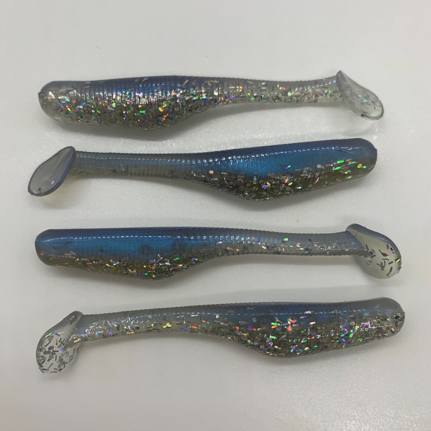 Down South Lures Lure Down South Lures Burner Shad (3.5") Pure Blue Moon 