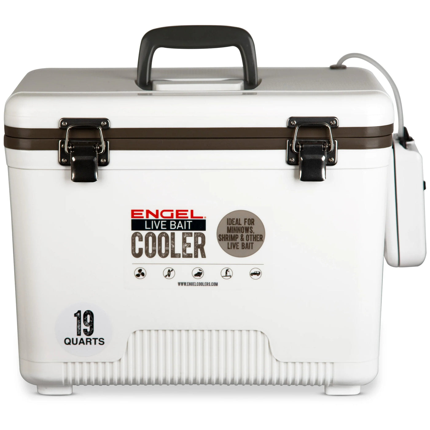 Engel® 19 Quart Live Bait Drybox/Cooler Coolers Engel Coolers White 