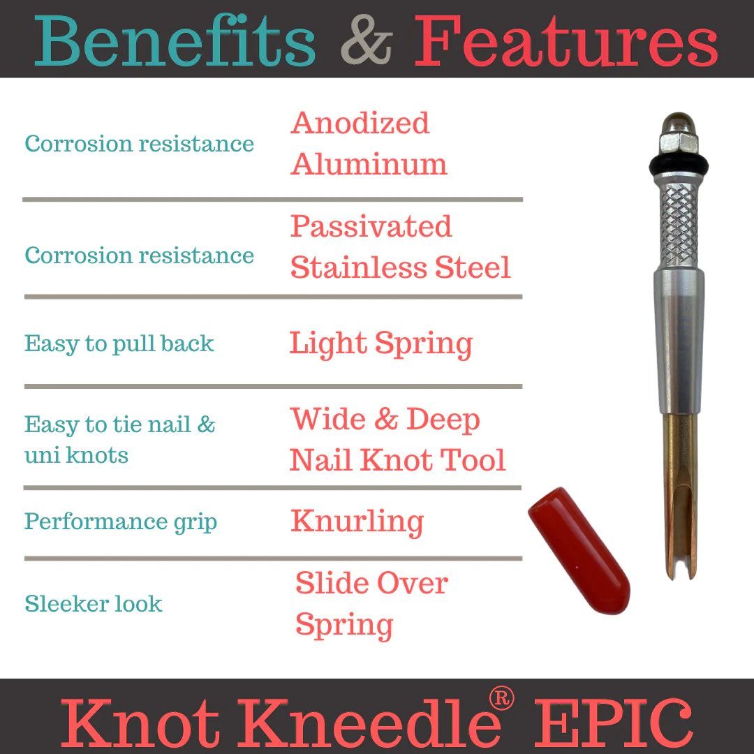 The Knot Kneedle EPIC + Line Cutterz Ring Tools Master Blaster Angling 
