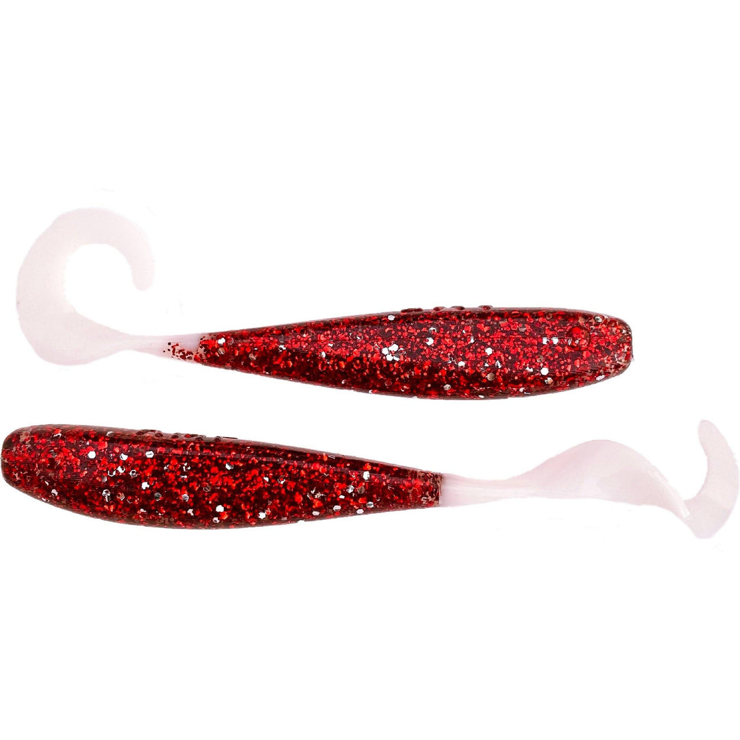 A.M. Fishing - Garlic Infused Soft Plastics A.M. Fishing 4in - 8pk Blood Diamond 