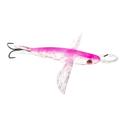 Frenzy Ballistic Flying Fish Lure Unknown Rigged 8" Pink
