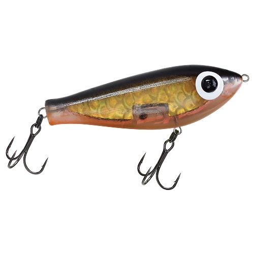 Paul Brown's Fat Boy Pro Sinking Twitchbait Lure Mirrolure Black Back Golden Insert Orange Belly 