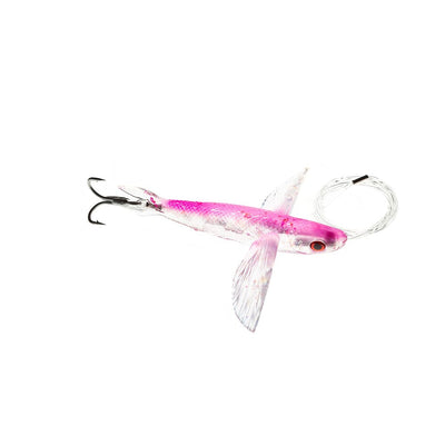 Frenzy Ballistic Flying Fish Lure Unknown Rigged 6" Pink