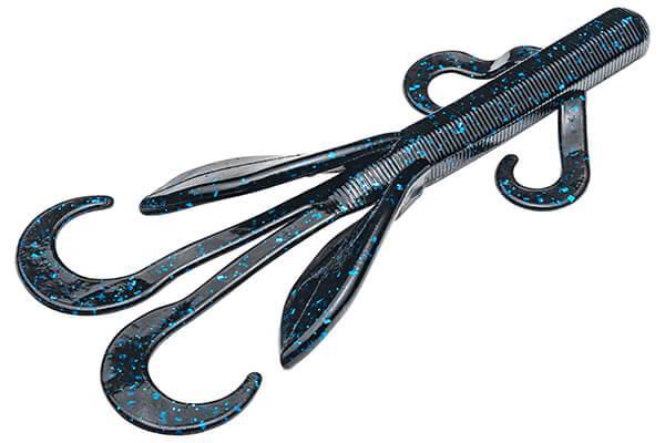 STRIKE KING GAME HAWG 4in 8bg BLACK BLUE FLK Strike King Lure Company 