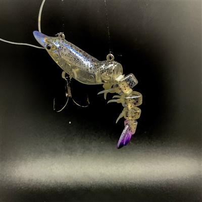 Popping Cork Shrimp 3.5in Lure Marker 54 White 