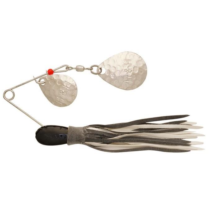 Original H&H Spinner Lure H&H Lure Company Black/White Double Spinner 