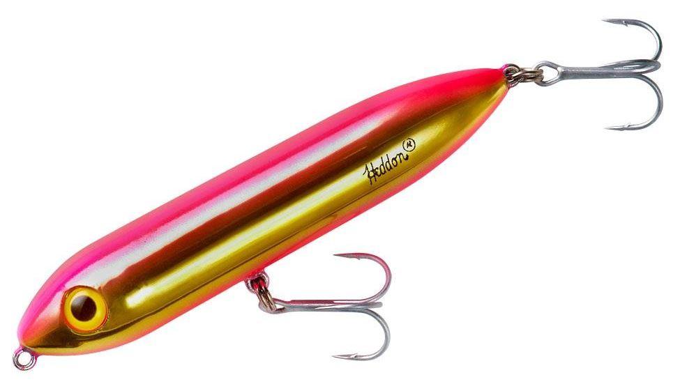 Heddon Super Spook Jr Heddon Lures 1/2oz Gold Pink 