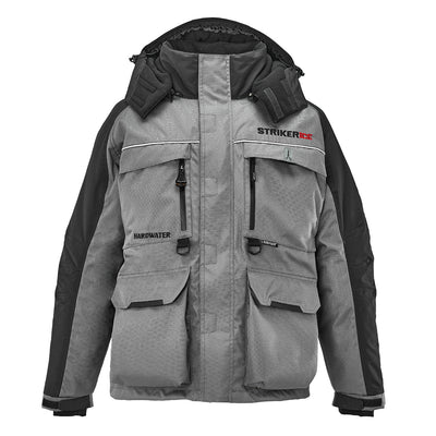 StrikerICE® Men's Hardwater Ice Fishing Jacket Clothing Striker Gray/Black S 