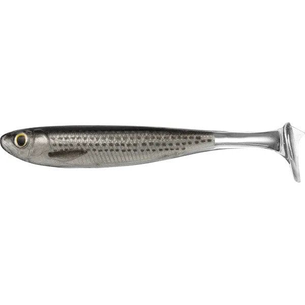 LIVETARGET - Slow-Roll Mullet Lure LIVETARGET 4" Silver/Black 
