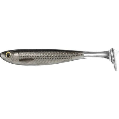 LIVETARGET - Slow-Roll Mullet Lure LIVETARGET 4" Silver/Black 