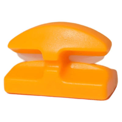 Line Cutterz Ceramic Blade Peel & Stick Flat Mount - Blaze Orange Flat Mount Line Cutterz Eco-Friendly Packaging 