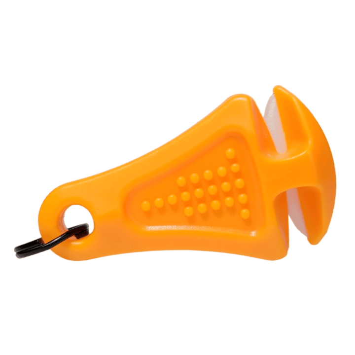 Line Cutterz Ceramic Blade Zipper Pull - Blaze Orange Zipper Pull Line Cutterz Eco-Friendly Packaging 