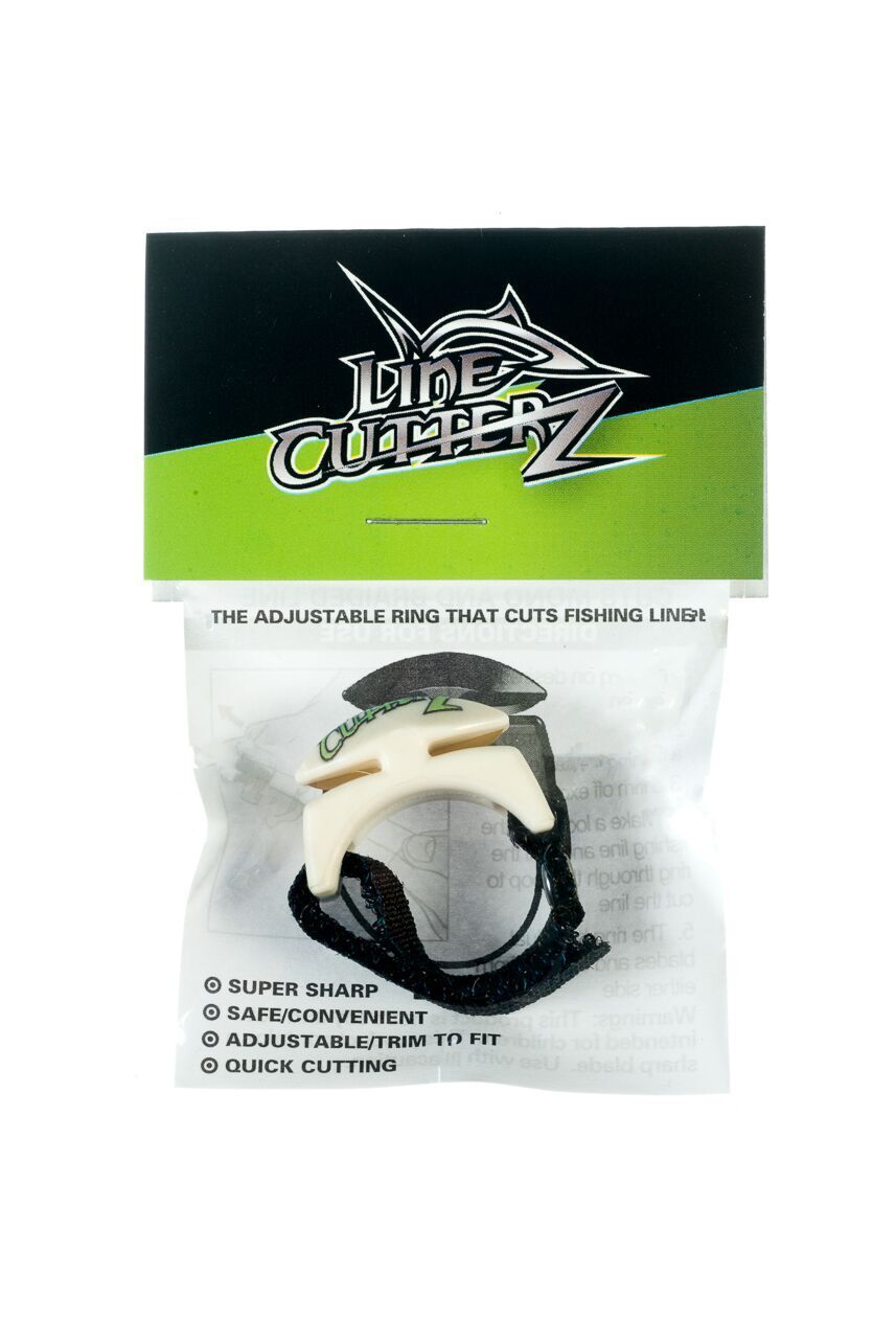 Line Cutterz Custom Printed Logo Ring in Ivory with GREEN Logo Cutter Ring Line Cutterz 