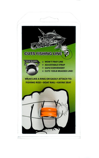NEW! BLAZE ORANGE Line Cutterz Ring Cutter Ring Line Cutterz Blaze Orange Large Packaging 