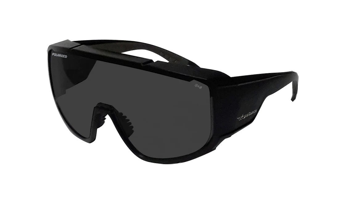 Bomber Polarized Floating Eyewear Accessories Bomber Magnum Matte Black Frame Smoke Polarized Lens