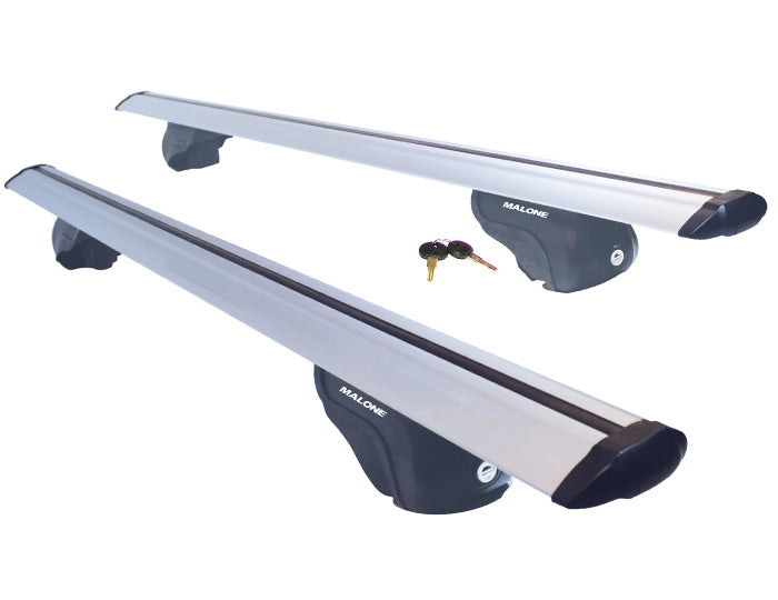 AirFlow2™ Roof Rack - Aero Crossbars - Raised, Factory Side Rails - Aluminum Accessories Malone 