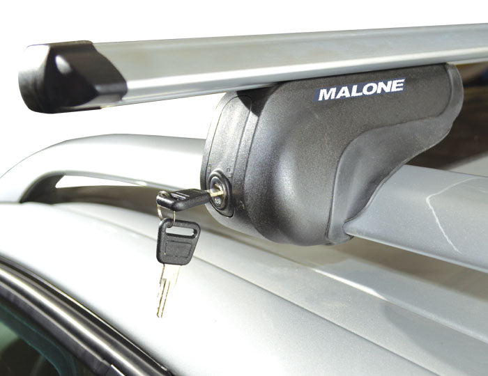 AirFlow2™ Roof Rack - Aero Crossbars - Raised, Factory Side Rails - Aluminum Accessories Malone 