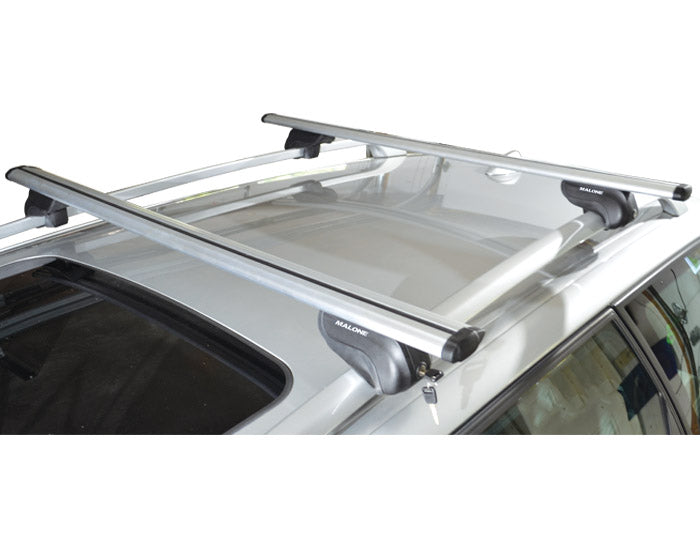 AirFlow2™ Roof Rack - Aero Crossbars - Raised, Factory Side Rails - Aluminum Accessories Malone 