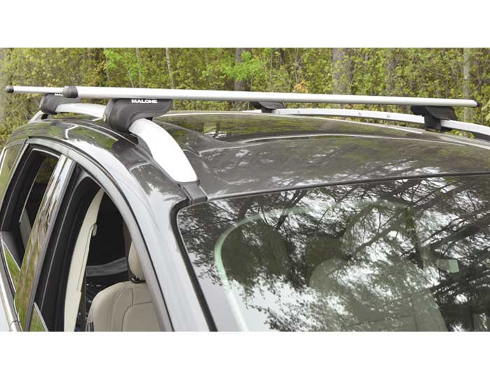AirFlow2™ Roof Rack - Aero Crossbars - Raised, Factory Side Rails - Aluminum Accessories Malone 