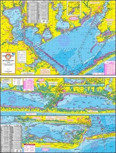 Hook-N-Line Fishing Map Accessories Unknown Matagorda Bay 