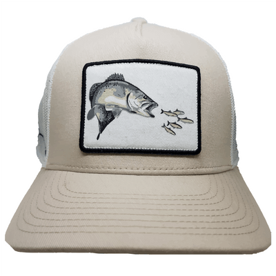*NEW* Pro Fish Gear Khaki Speckled Trout Snapback Hats Line Cutterz 