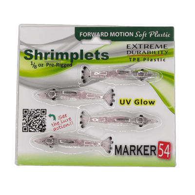 Shrimplets - 2.5" 4pk Lure Marker 54 Pink 