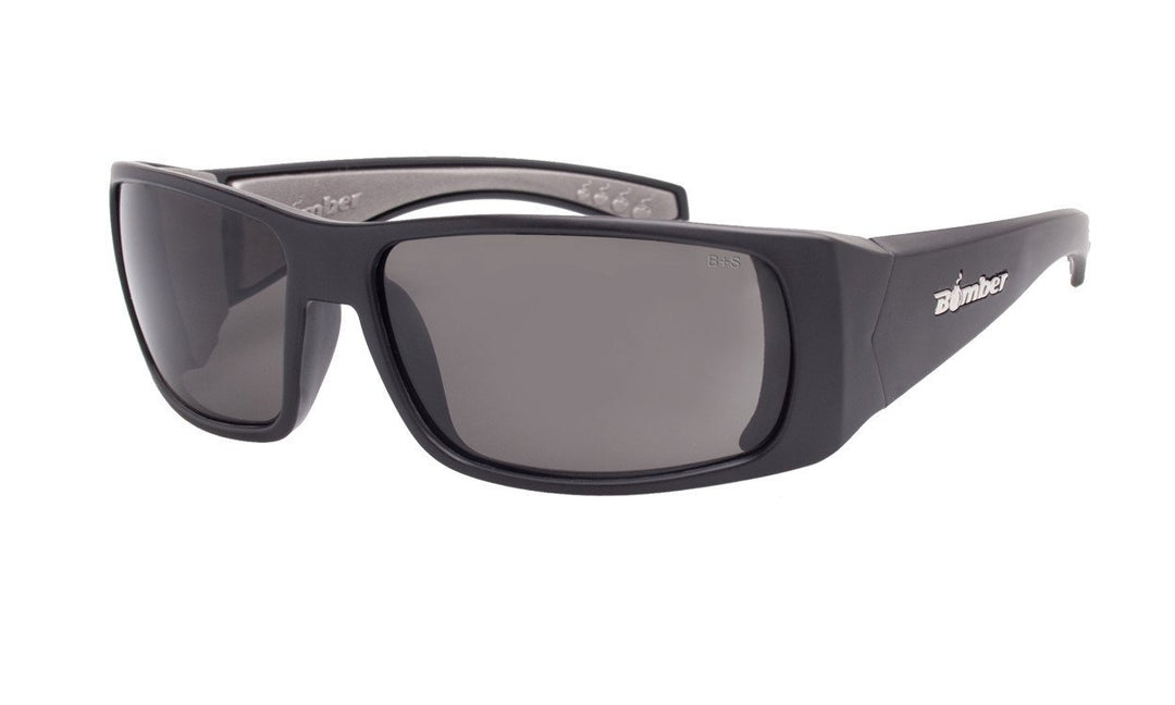 Bomber Floating Safety Eyewear Bomber Pipe Bomb Matte Black Frame Smoke Safety Lens