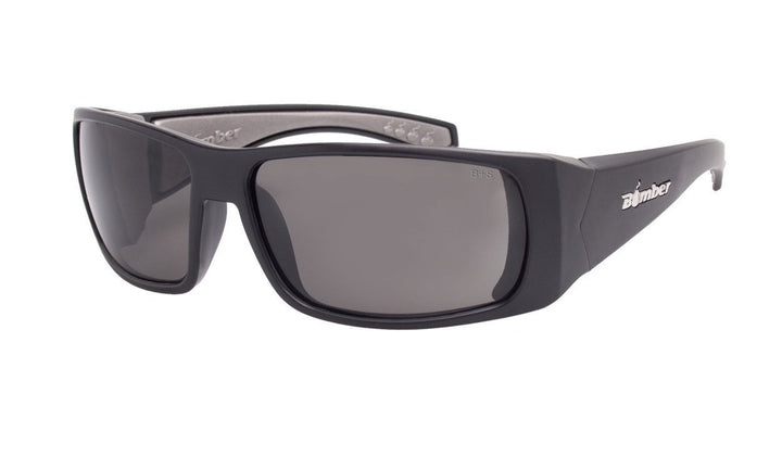 Bomber Floating Safety Eyewear Bomber Pipe Bomb Matte Black Frame Smoke Safety Lens