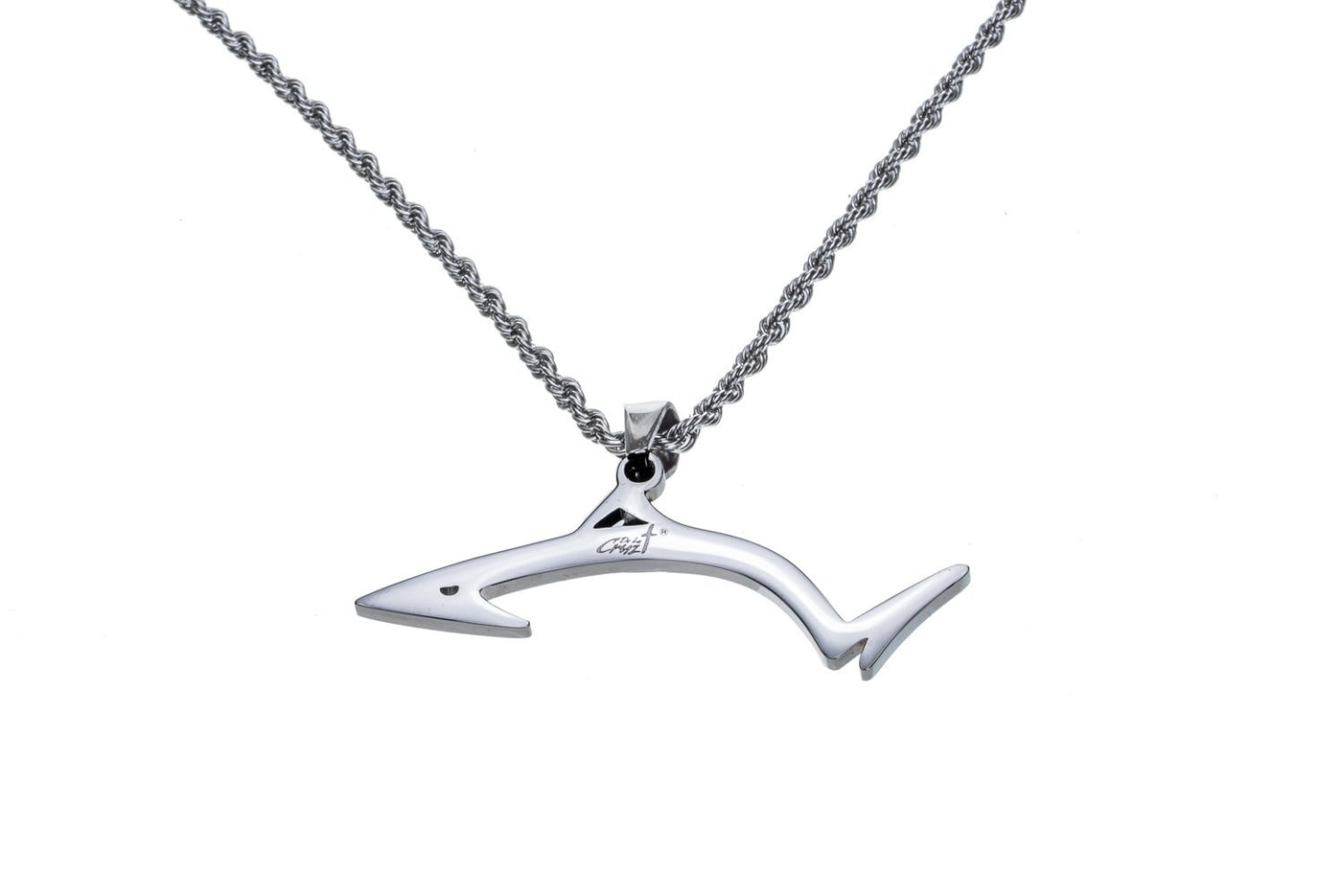 Line Cutterz Surgical Stainless Steel Rope Chain with Pro Fish Pendant Accessories Line Cutterz 