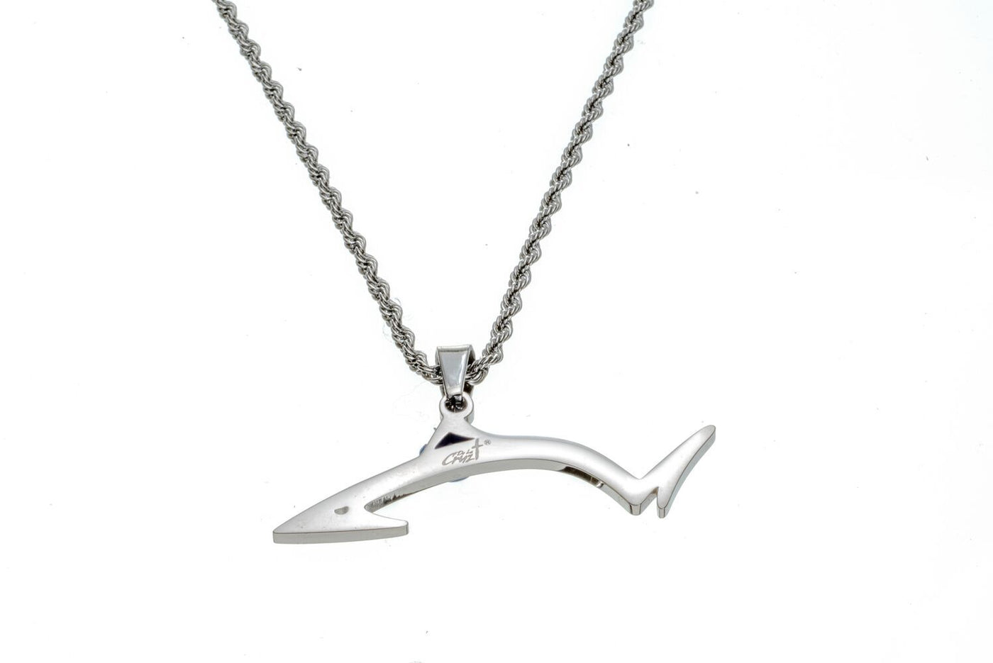 Line Cutterz Surgical Stainless Steel Rope Chain with Pro Fish Pendant Accessories Line Cutterz 