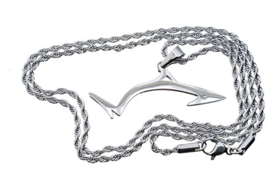 Line Cutterz Surgical Stainless Steel Rope Chain with Pro Fish Pendant Accessories Line Cutterz 