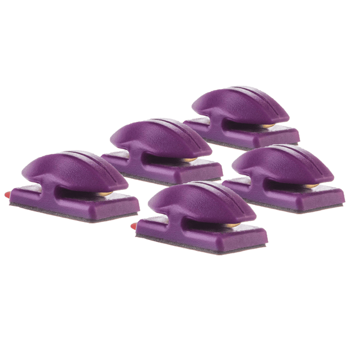 NEW RELEASE! - 5 PACK! Line Cutterz Flat Mount Fishing Line Cutter - Purple Cutter Ring Line Cutterz 