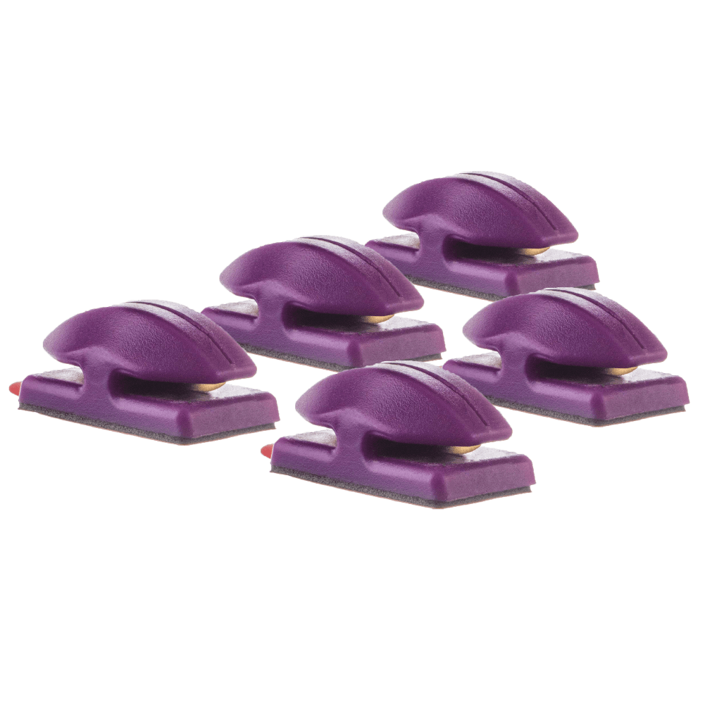 NEW RELEASE! - 5 PACK! Line Cutterz Flat Mount Fishing Line Cutter - Purple Cutter Ring Line Cutterz 