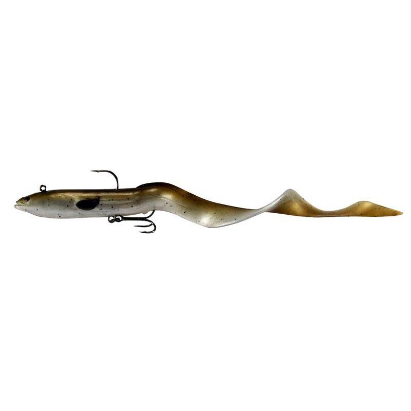 Savage Gear - Real Eel Pre-Rigged Lure Savage Gear 8in Olive Brown Pearl 