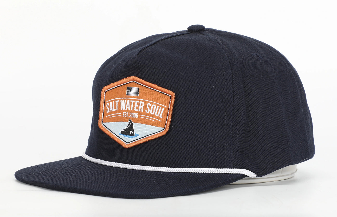 Saltwater Soul - Redfish Rope Snapback Hats Saltwater Soul 