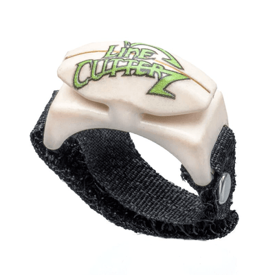 Line Cutterz Custom Printed Logo Ring in Ivory with GREEN Logo Cutter Ring Line Cutterz 